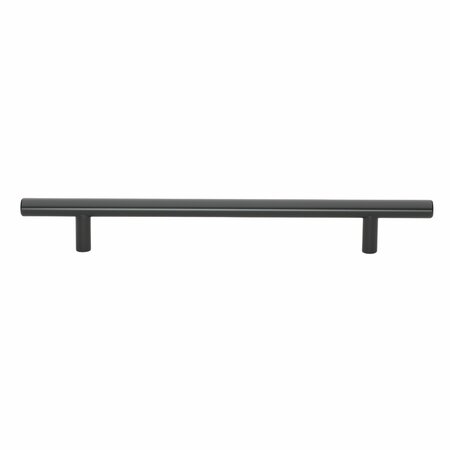 GLIDERITE HARDWARE 7 in. Center to Center Matte Black Solid Steel Bar Pull - 5004-178-MB, 10PK 5004-178-MB-10